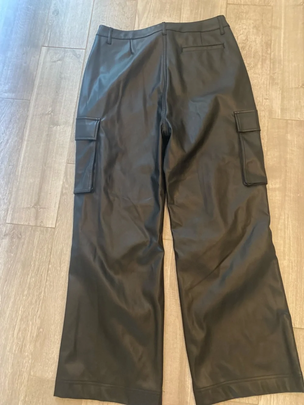 Steve Madden imitation leather cargo pants